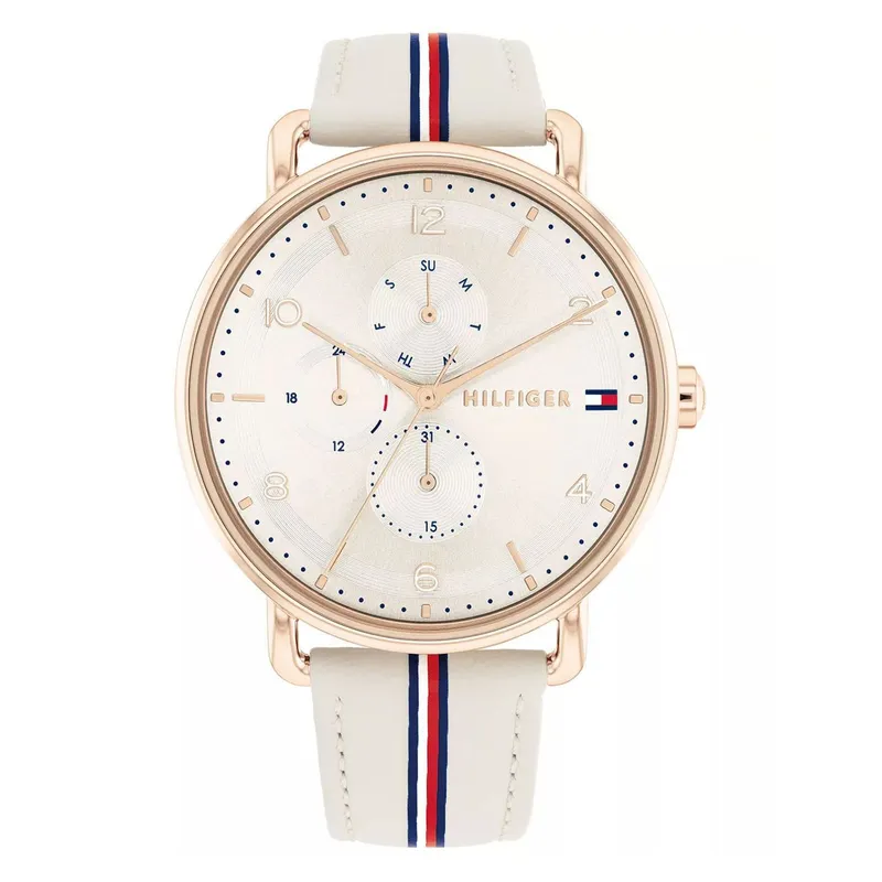 TOMMY HILFIGER - Reloj Tommy Hilfiger para Mujer 1782659 . Reloj Análogo Cuero Beige