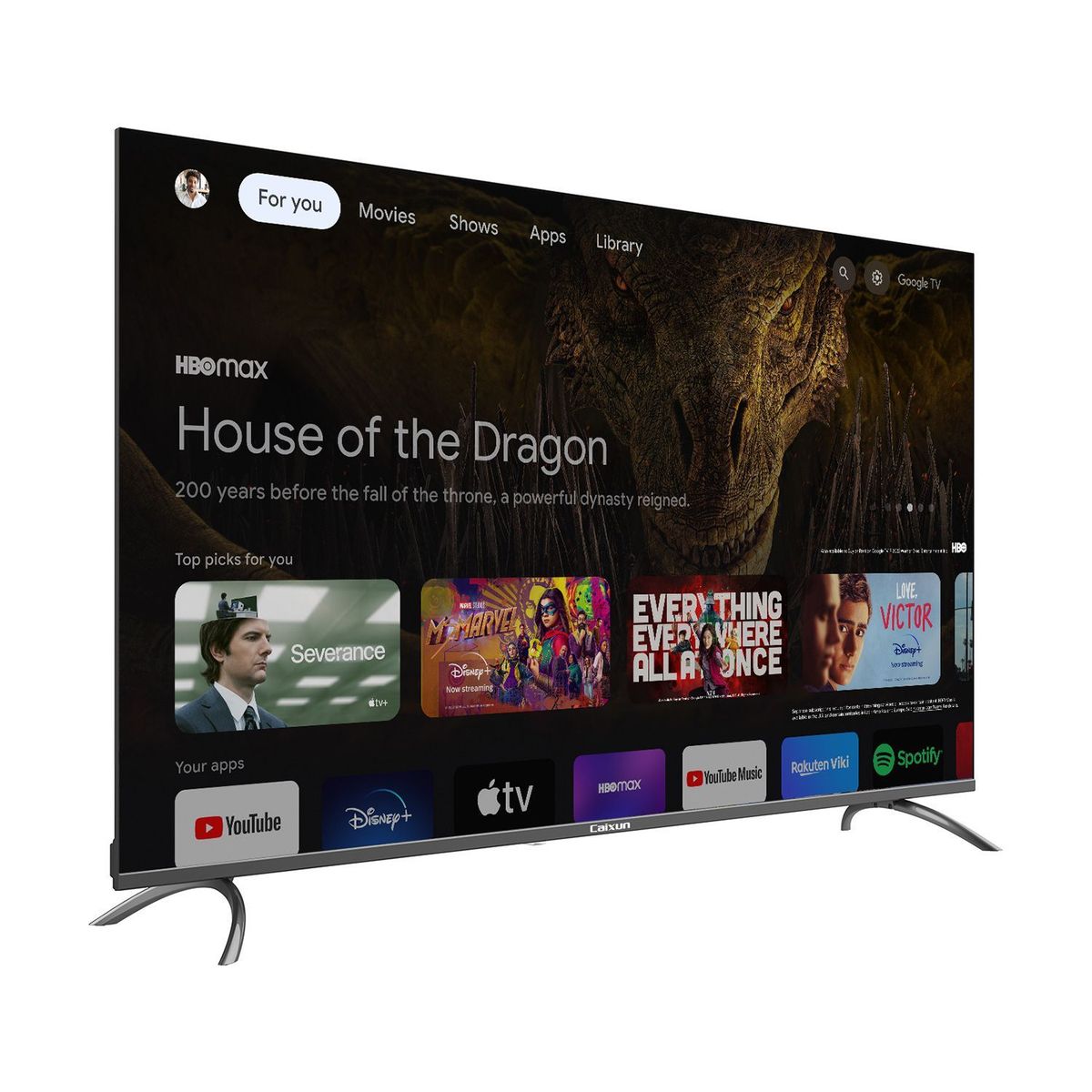 CAIXUN - Televisor Caixun 55 pulgadas 4K Ultra HD Smart TV