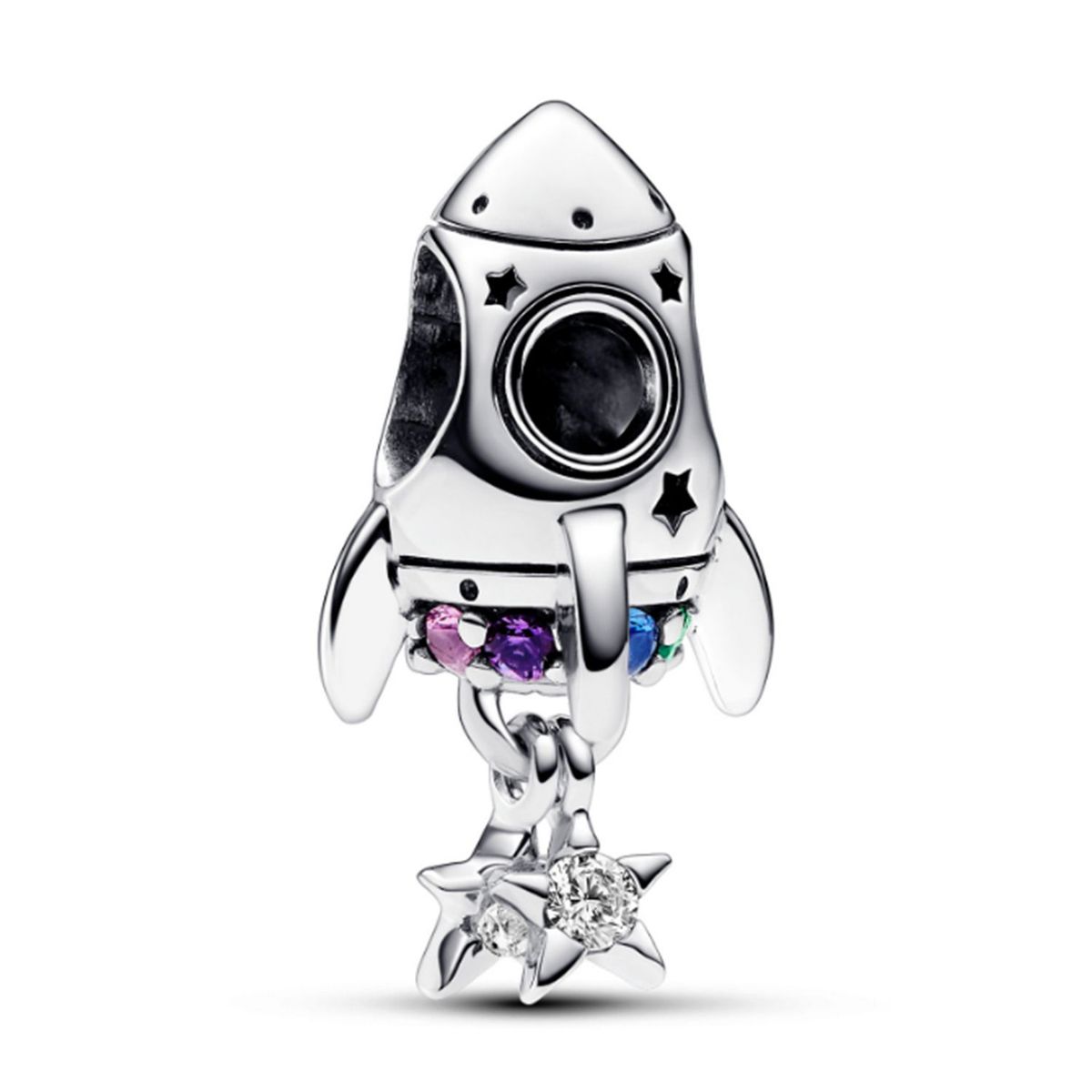 PANDORA - Charm Pandora Cohete Amor Espacial Plata Esterlina