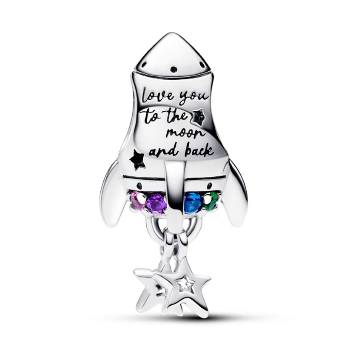 PANDORA - Charm Pandora Cohete Amor Espacial Plata Esterlina