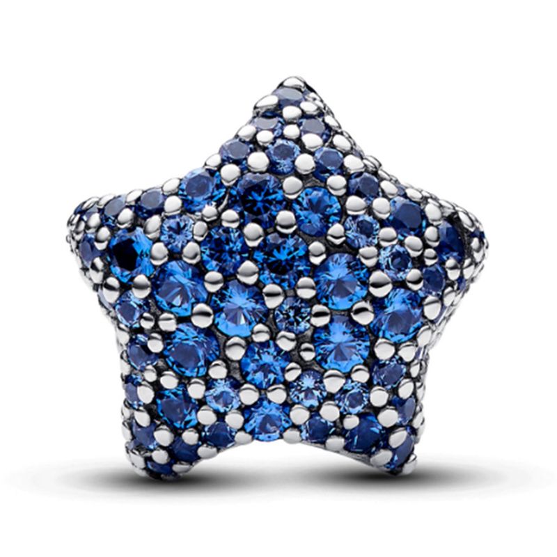 PANDORA - Charm Pandora Estrella Llamativa Brillante Pavé Plata Esterlina