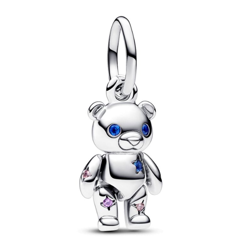 PANDORA - Charm Pandora Osito de Peluche Móvil Plata Esterlina