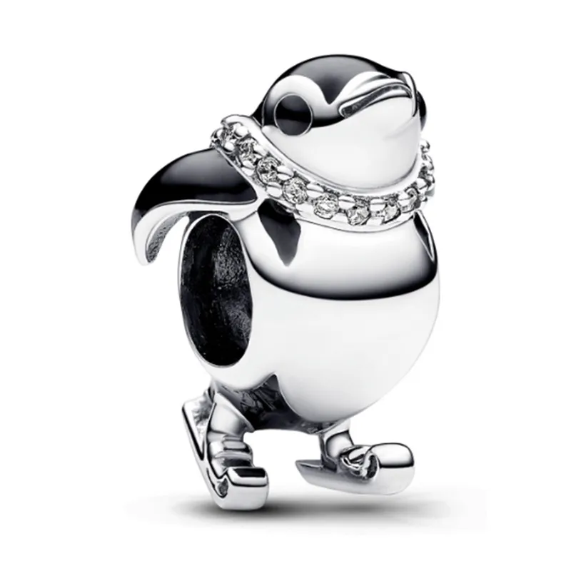 PANDORA - Charm Pandora Pingüino Esquiador en Plata Esterlina