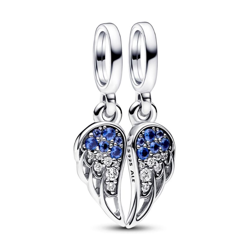 PANDORA - Charm Pandora Alas de Ángel Divisibles Brillantes Plata Esterlina