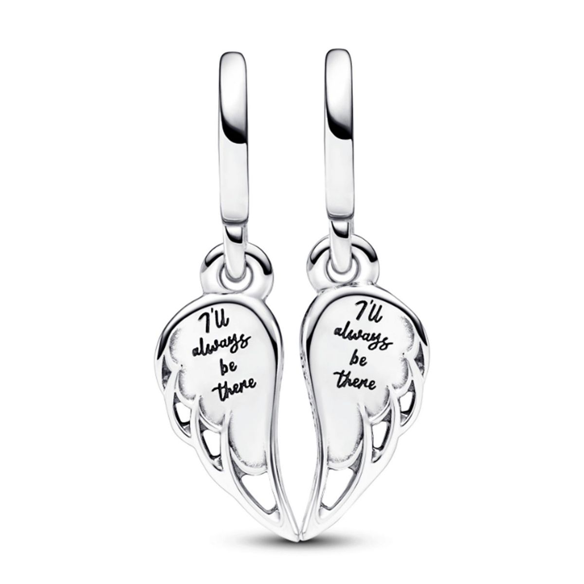 PANDORA - Charm Pandora Alas de Ángel Divisibles Brillantes Plata Esterlina