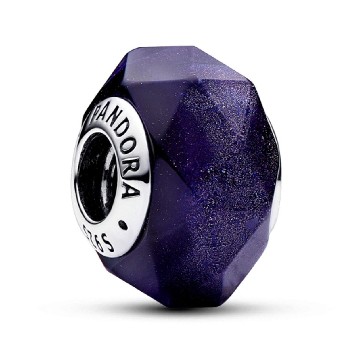 PANDORA - Charm Pandora Cristal de Murano Azul Facetado Plata Esterlina