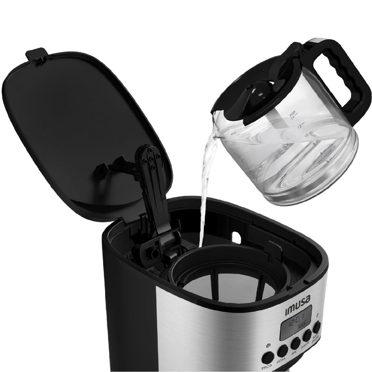 IMUSA - Cafetera con filtro Imusa Grand Cafe 14 Tasas