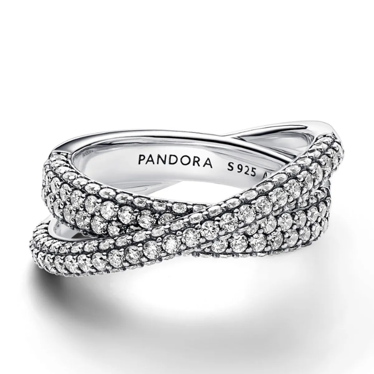 PANDORA - Anillo Pandora Doble Cruzado Timeless en Plata Esterlina