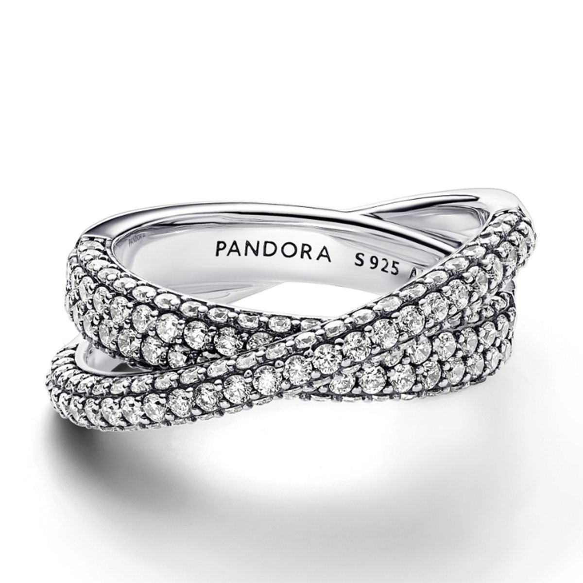 PANDORA - Anillo Pandora Doble Cruzado Timeless en Plata Esterlina