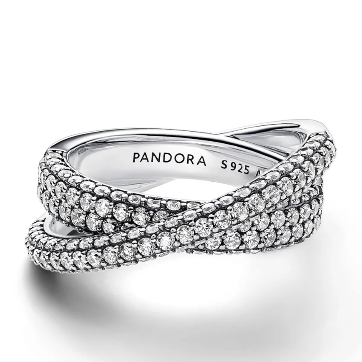 PANDORA - Anillo Pandora Doble Cruzado Timeless en Plata Esterlina