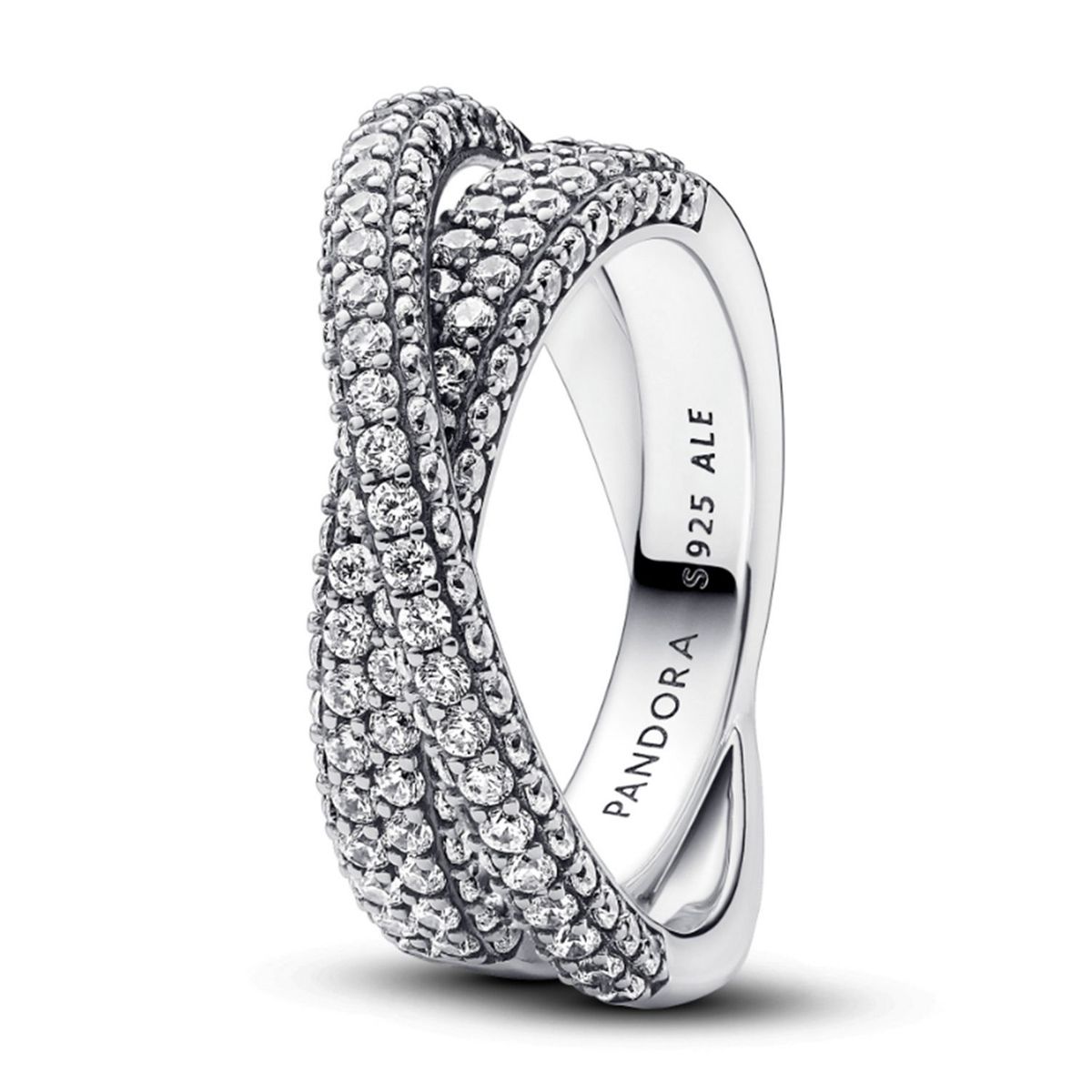 PANDORA - Anillo Pandora Doble Cruzado Timeless en Plata Esterlina