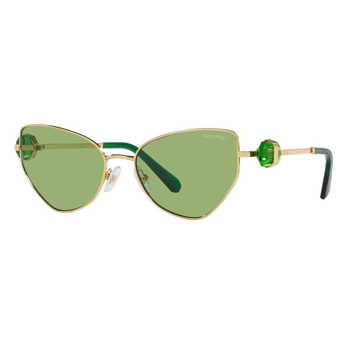 SWAROVSKI - Gafas De Sol Swarovski Gold Dark Green