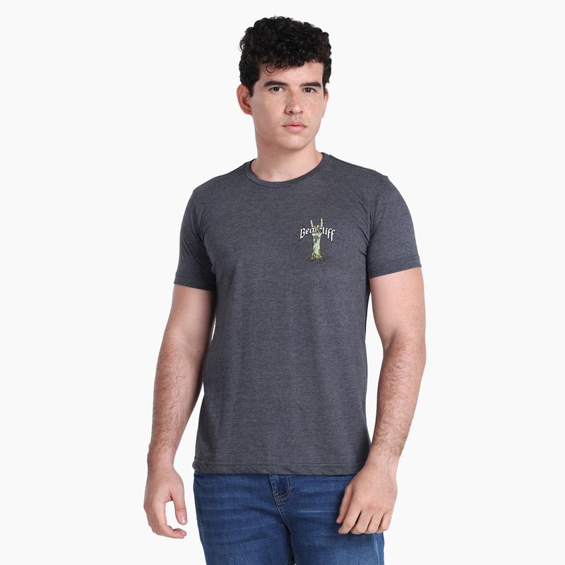 BEARCLIFF - Camiseta Hombre Manga corta con Estampado de Algodón Bearcliff