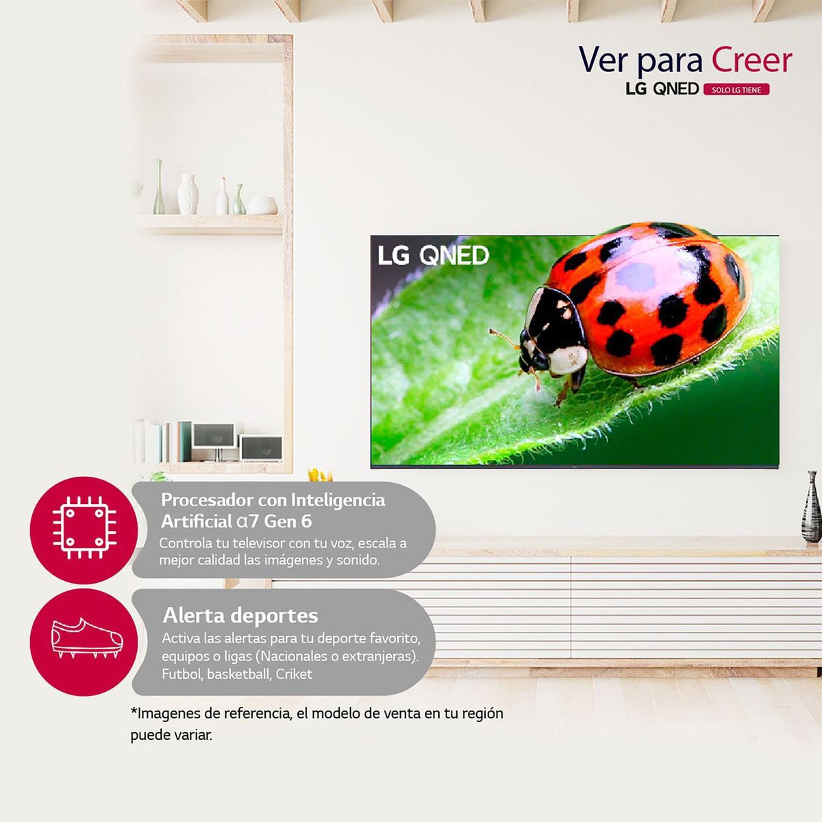 LG - Televisor LG QNED | 55 pulgadas 4K Ultra HD | Smart TV LG