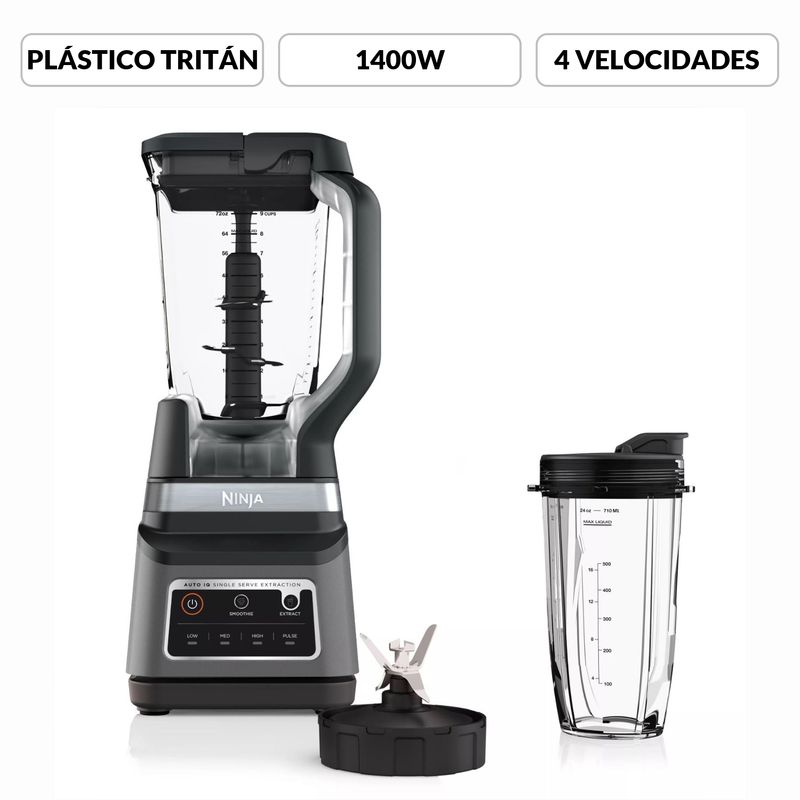NINJA - Licuadora Ninja Duo BN750 1400 W 4 Velocidades