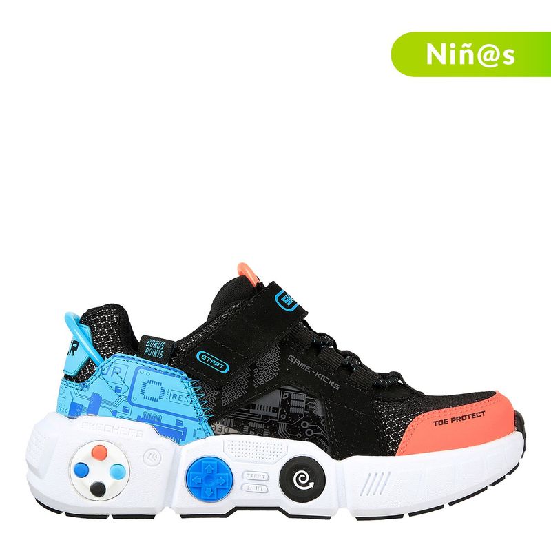 SKECHERS - Tenis Skechers Gametronix para Niño Velcro