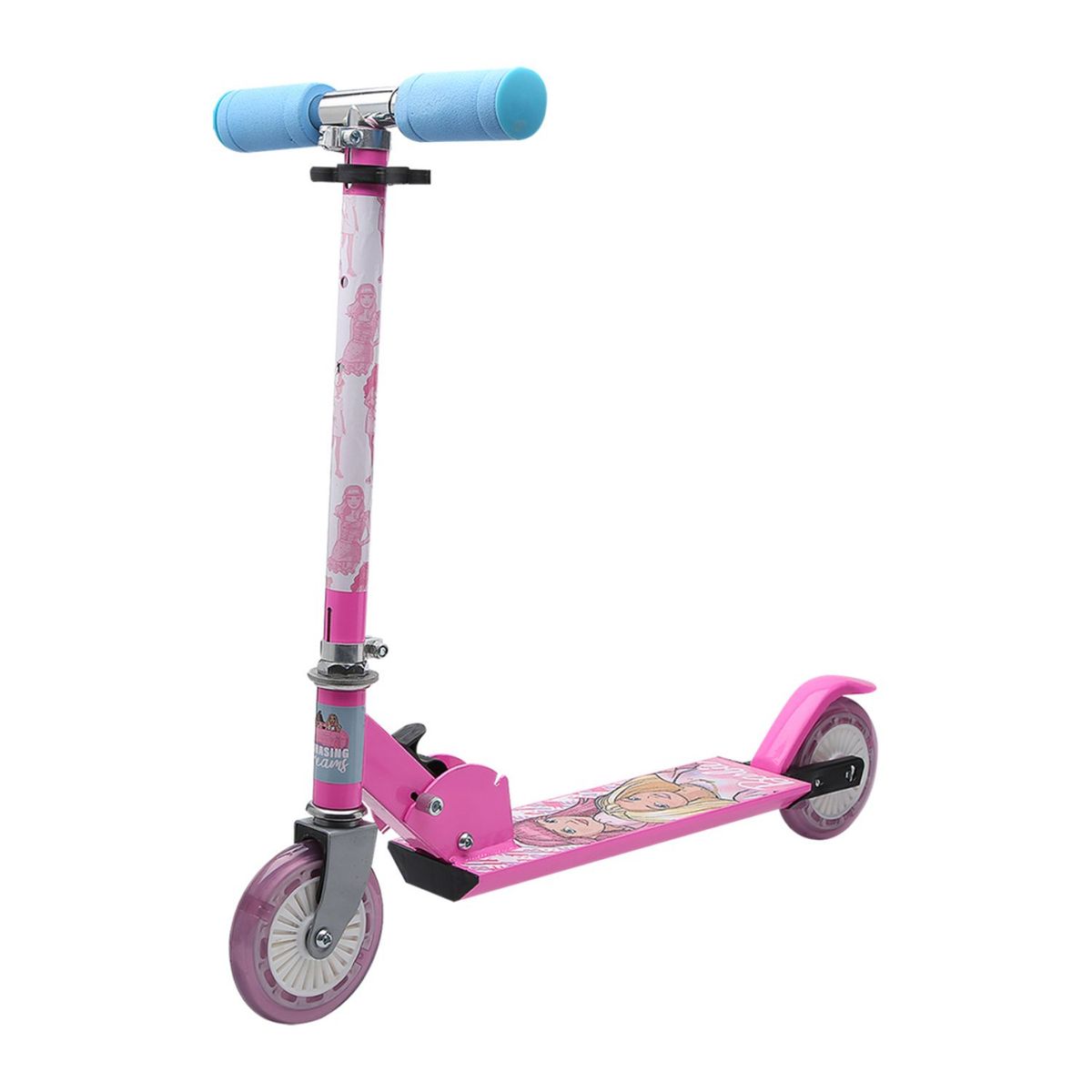 BARBIE - Scooter patineta para niños Barbie: Junior Light plegable Scoop