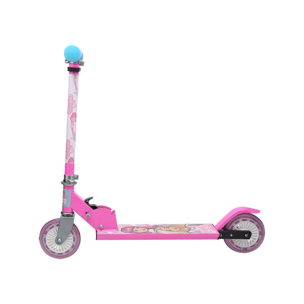 BARBIE - Scooter patineta para niños Barbie: Junior Light plegable Scoop