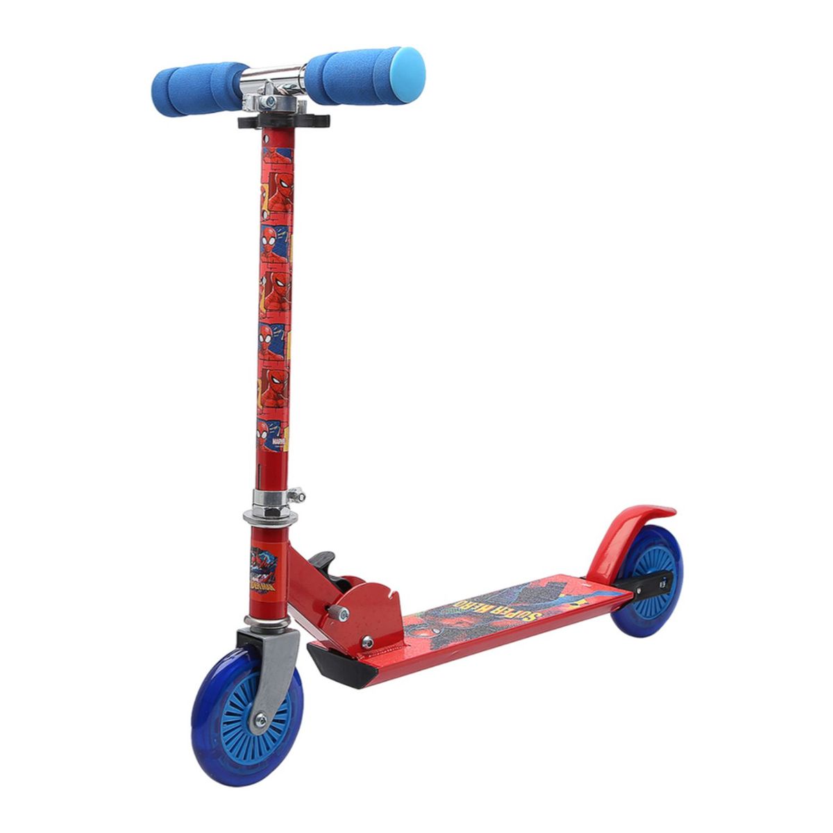 SPIDER MAN - Scooter Spiderman patineta para niños plegable 
