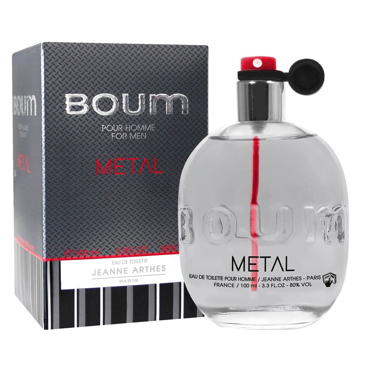 JEANNE ARTHES - Perfume Hombre Jeanne Arthes Boum Homme Metal 100ml Eau de toilette 