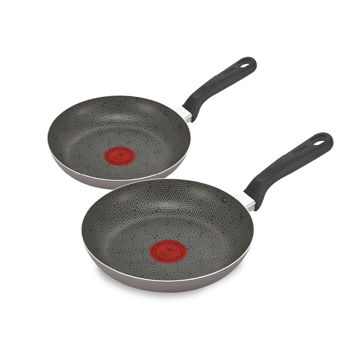 IMUSA - Set de sartenes Imusa Antiadherente Aluminio 20-24cm