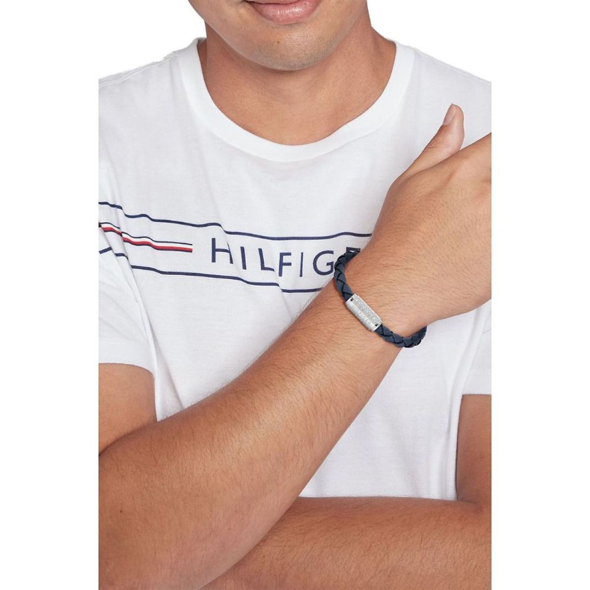 TOMMY HILFIGER - Pulsera Tommy Hilfiger para Hombre 2790480 . Pulsera Azul Cuero