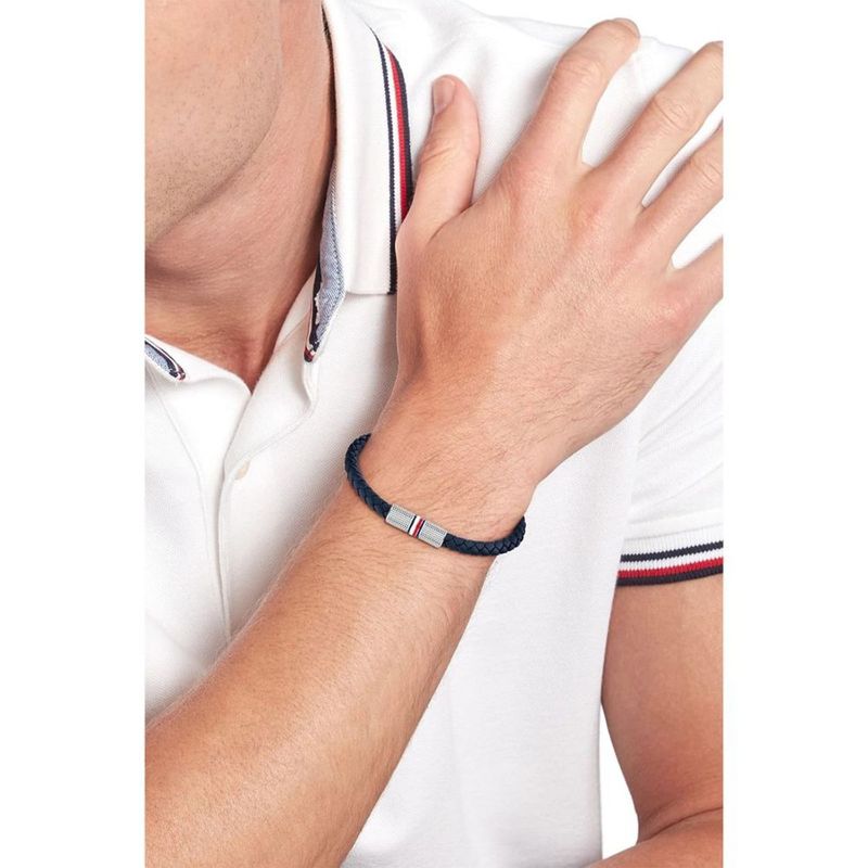 TOMMY HILFIGER - Pulsera Tommy Hilfiger para Hombre 2790460 . Pulsera Azul Cuero