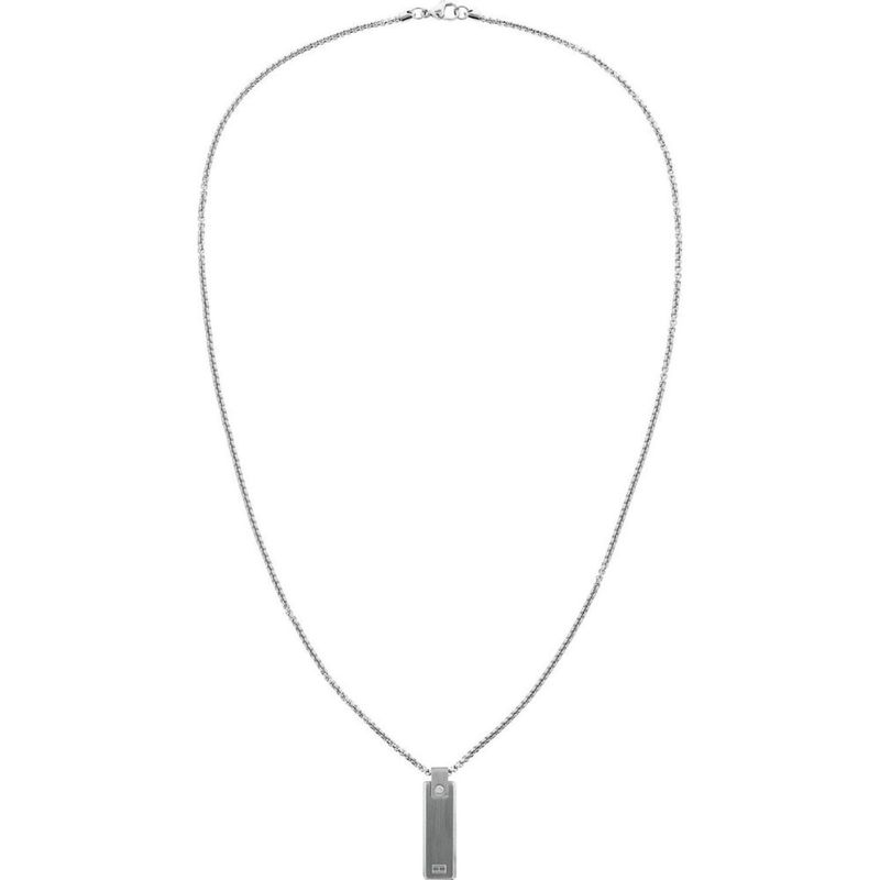 TOMMY HILFIGER - Collar Tommy Hilfiger para Hombre 2790392 . Collar Plateado Acero inoxidable