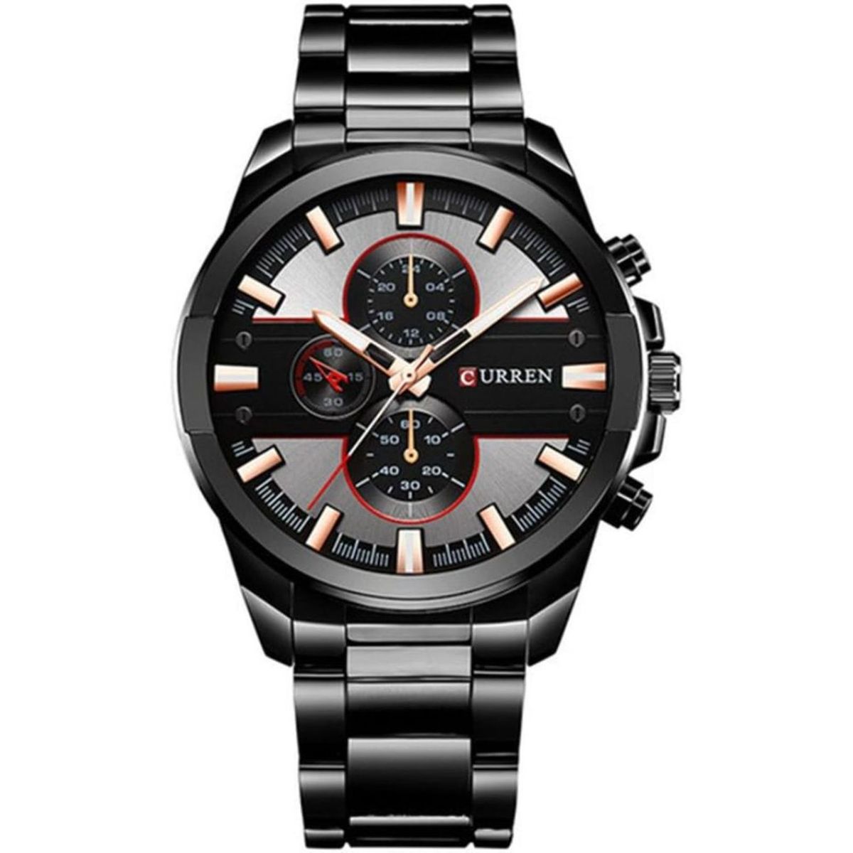 CURREN - Reloj Curren para Hombre  . Reloj análogo Plateado Acero inoxidable