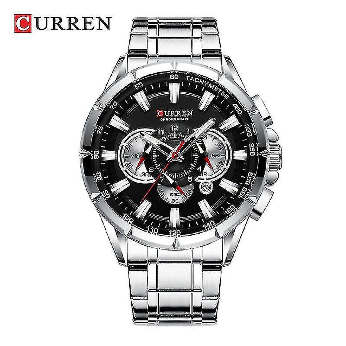 CURREN - Reloj Curren para Hombre  . Reloj análogo Plateado Acero inoxidable