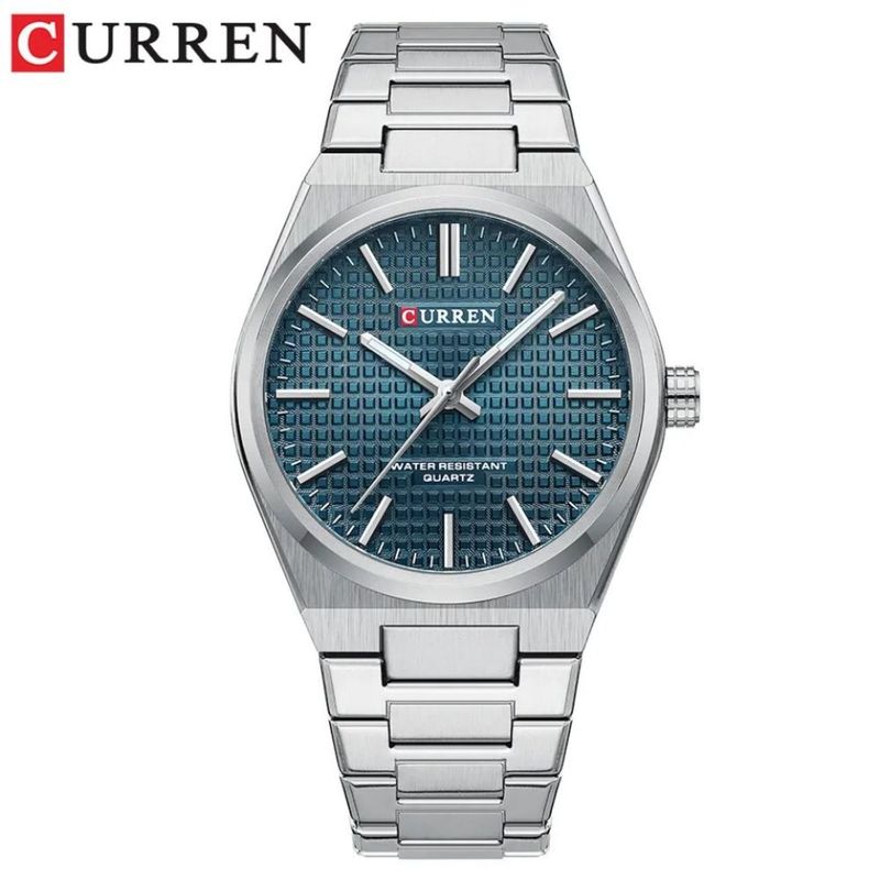CURREN - Reloj Curren para Hombre  . Reloj análogo Plateado Acero inoxidable