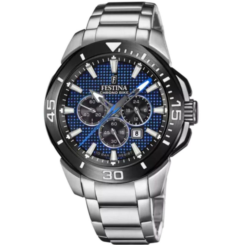 FESTINA - Reloj Festina para Hombre Chrono Bike . Reloj análogo Plateado Acero inoxidable