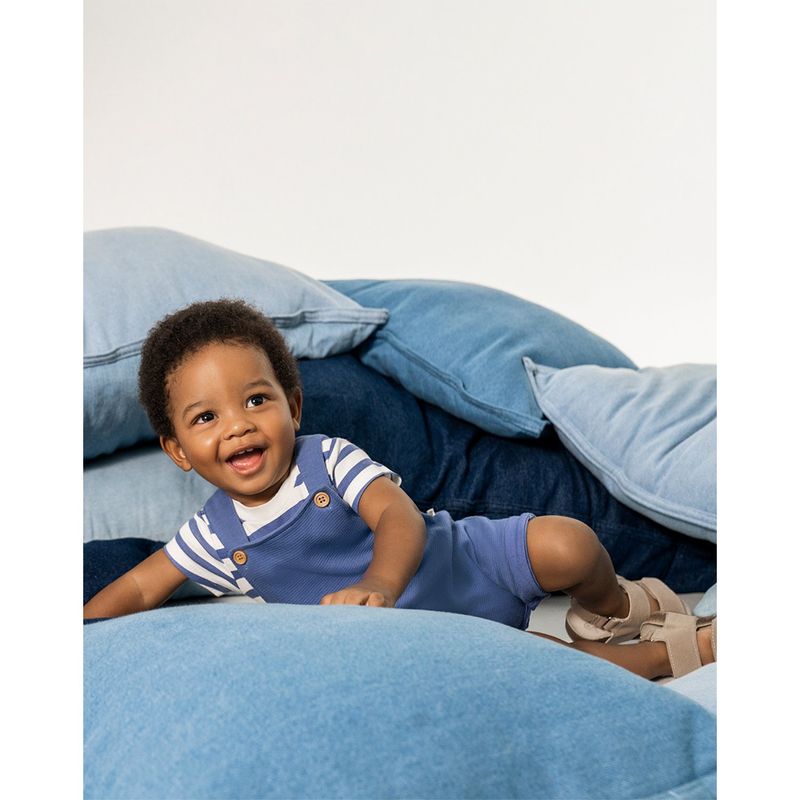 BABY FRESH - Sets Jardinera + camiseta manga corta para Bebé niño en de Algodón Baby Fresh