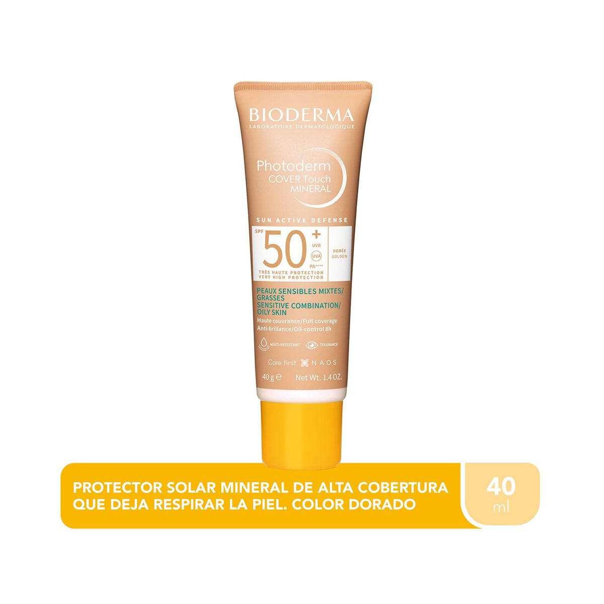 BIODERMA - Protector Solar Photoderm Cover Touch Teinte doree Bioderma en Crema Bioderma 170 ml