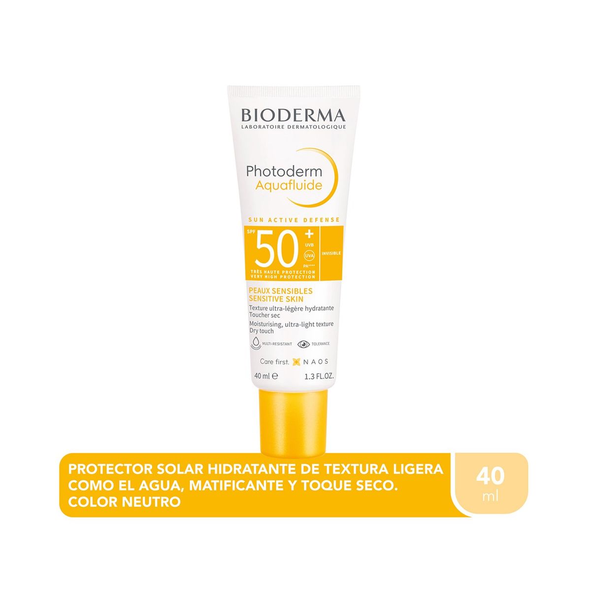 BIODERMA - Protector Solar Photoderm Aqua Fluido Neutro Bioderma en Crema Bioderma 40 ml
