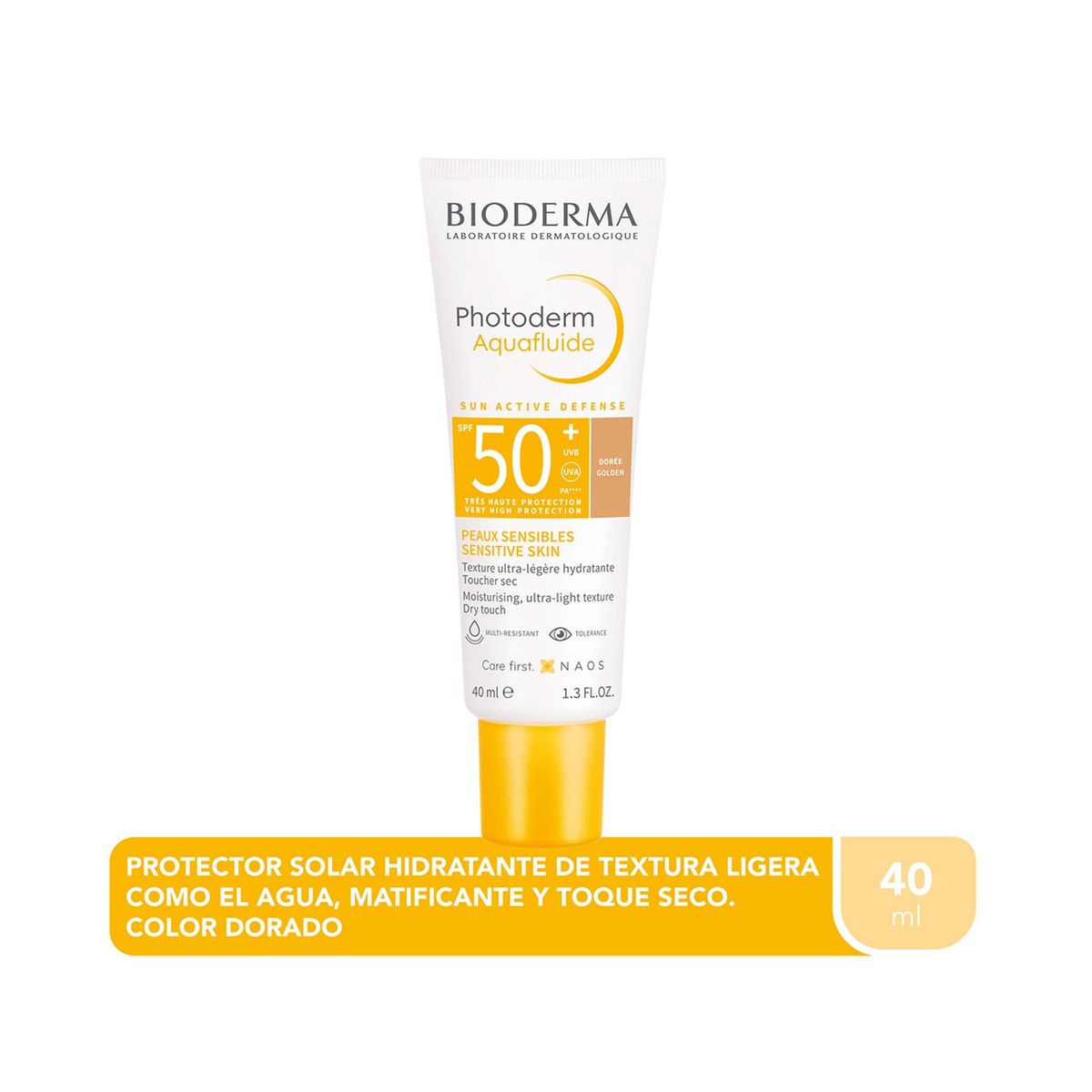 BIODERMA - Protector Solar Photoderm Aqua Fluido Doree Bioderma en Crema Bioderma 40 ml