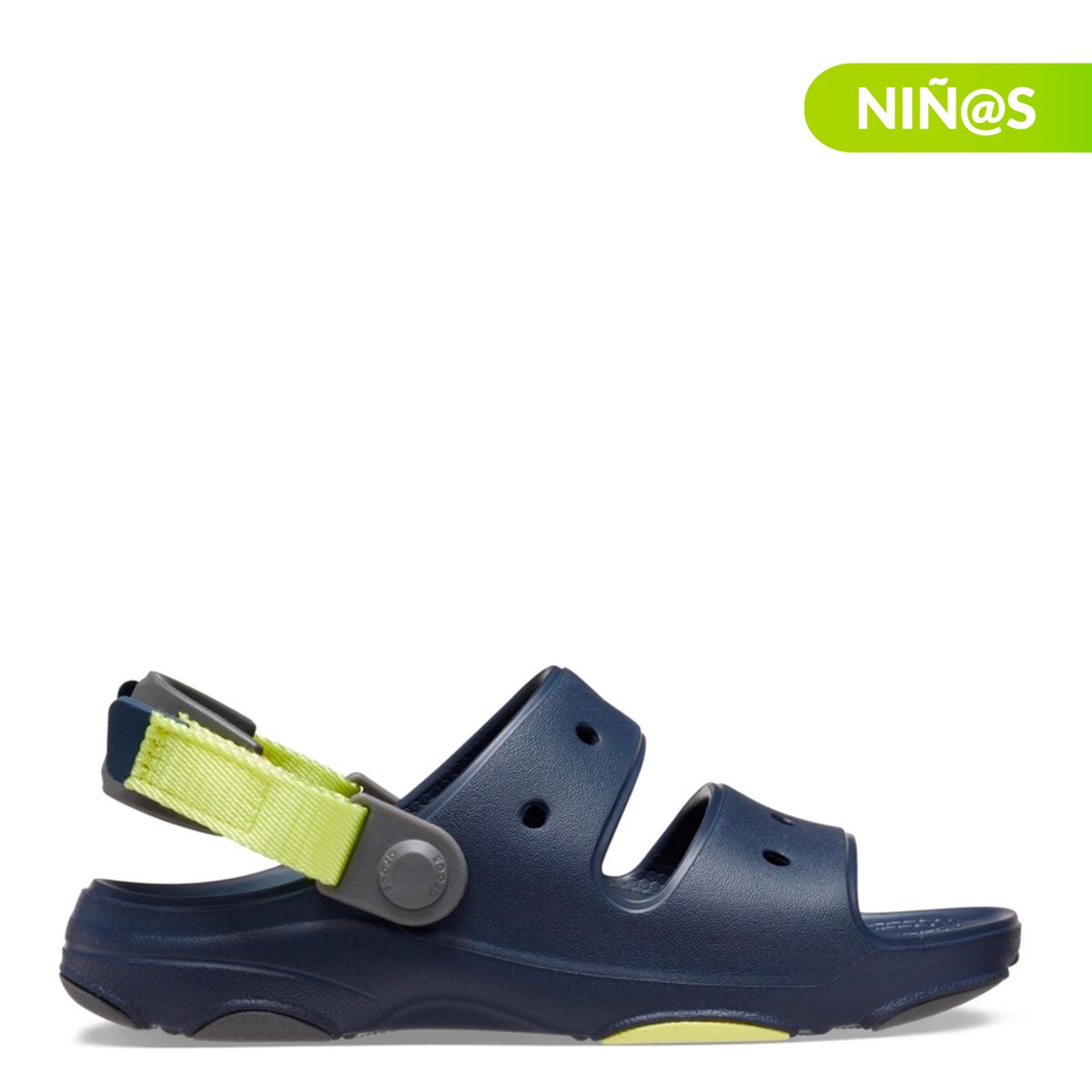 CROCS - Sandalias Crocs Classic All-Terrain Sandal K para Niño con Velcro