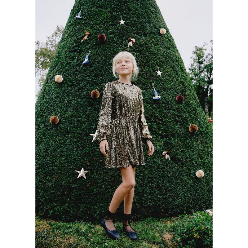  - Vestido de lentejuelas para Niña MANGO