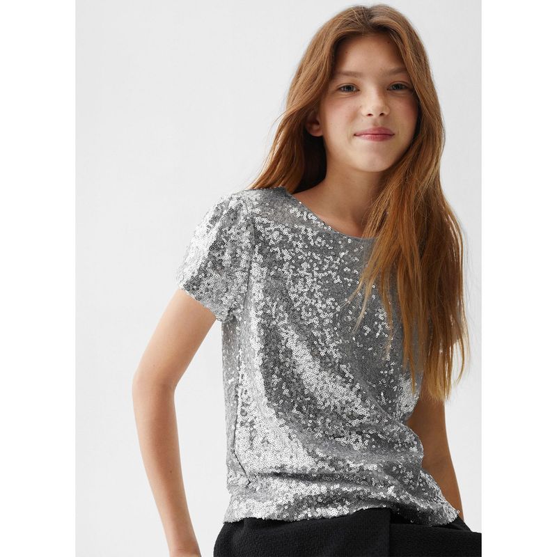  - Camiseta con lentejuelas para Niña MANGO 