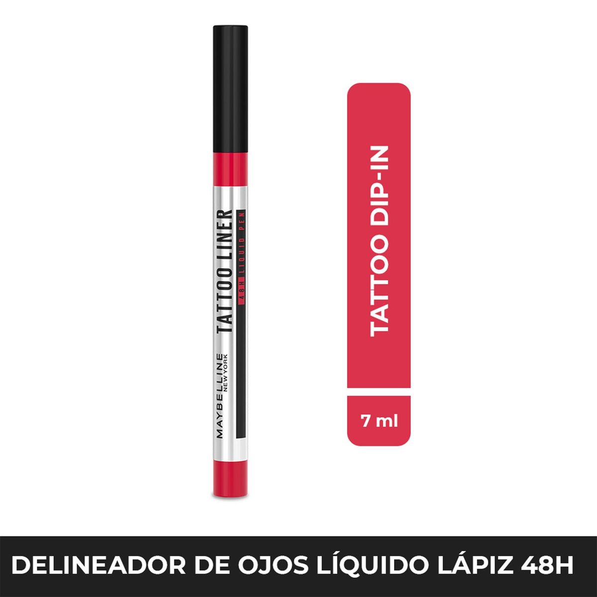 MAYBELLINE - Delineador de ojos líquido de 48 horas dip-in Maybelline 2.1 ml