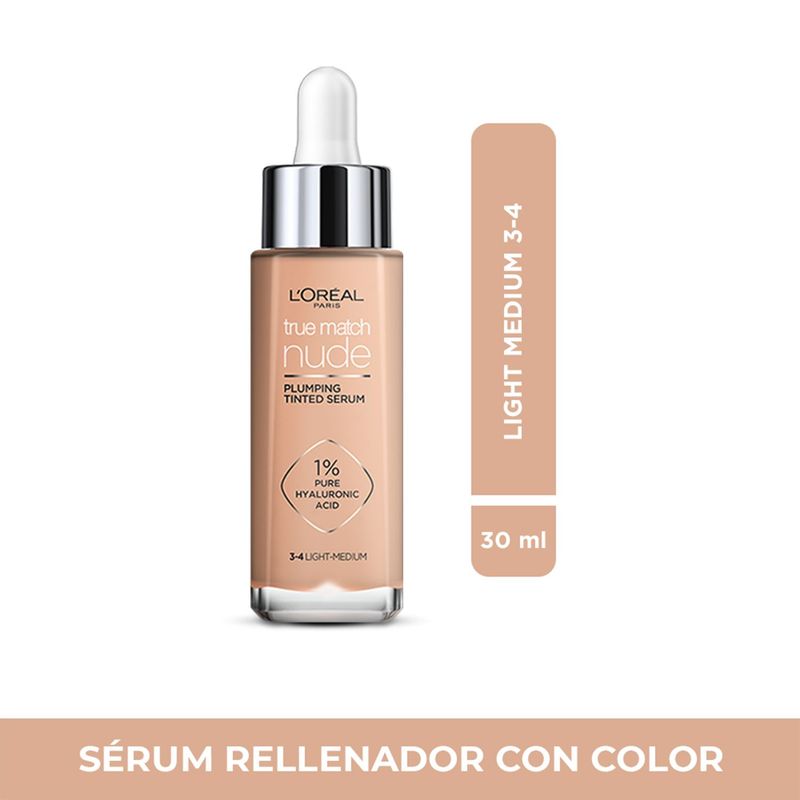 LOREAL PARIS - Base de maquillaje Líquida True Match Tinted Serum Loreal Paris 30 ml