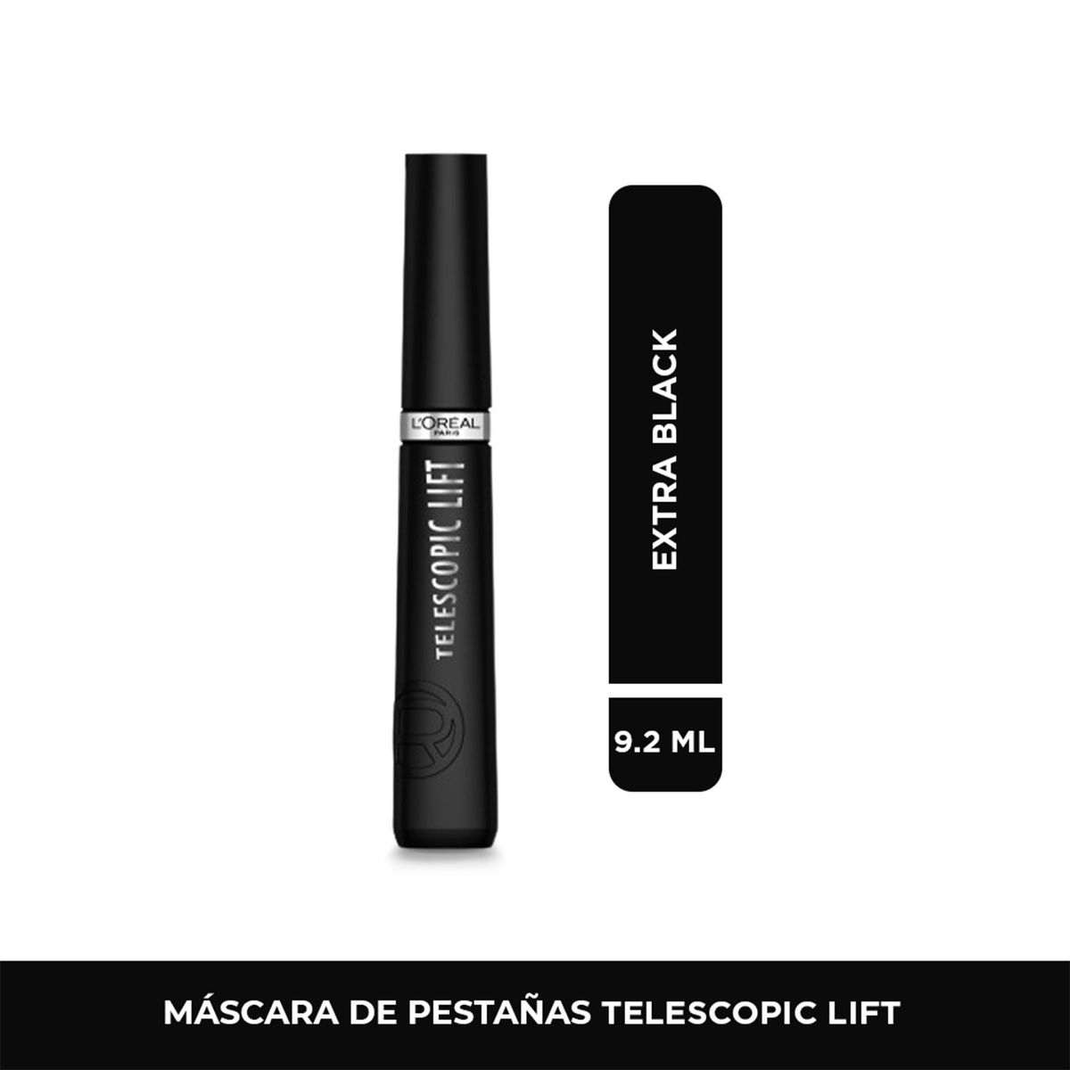 LOREAL PARIS - Pestañina Telescopic Lift Masc Blk WSH Loreal Paris 9.4 ml