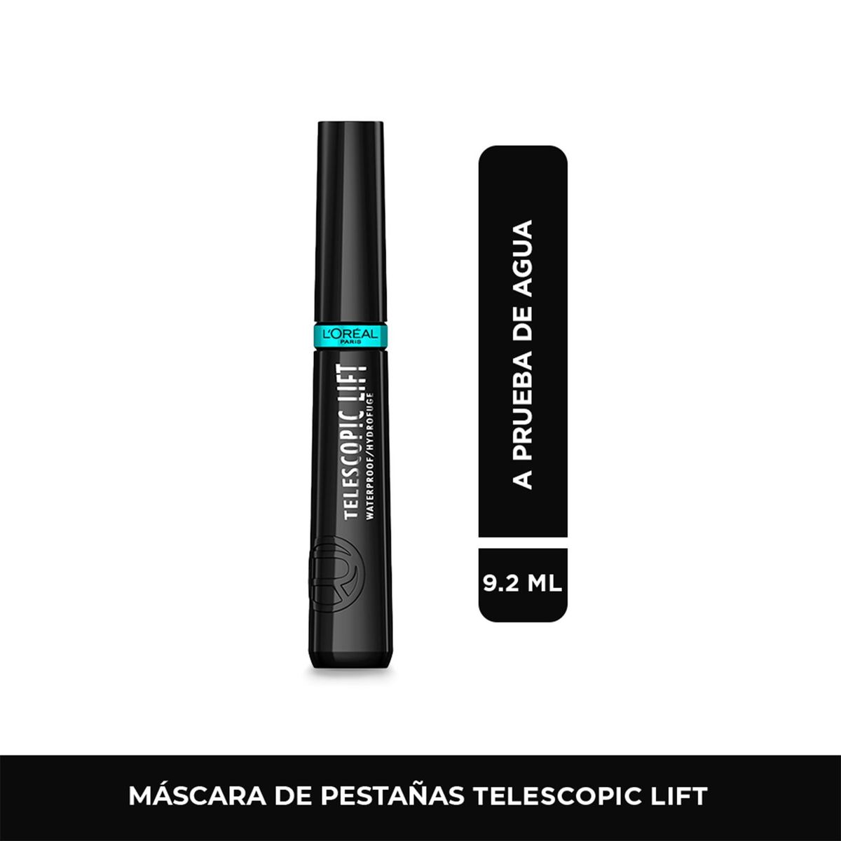 LOREAL PARIS - Pestañina Telescopic Lift Masc Blk WTP Loreal Paris 9.4 ml