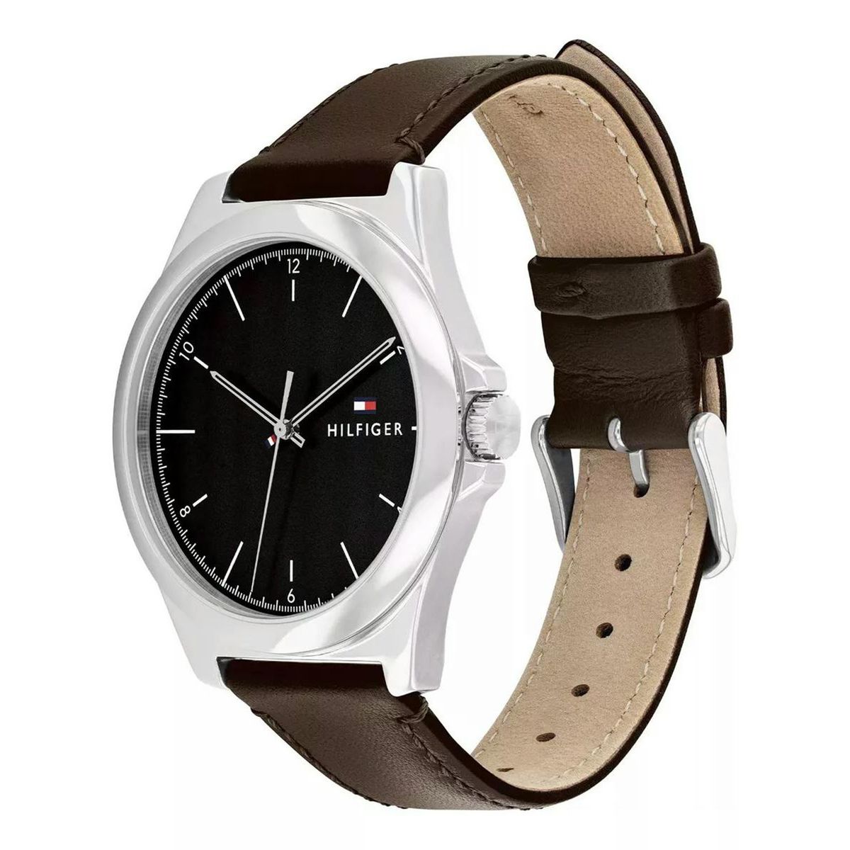 TOMMY HILFIGER - Reloj Tommy Hilfiger para Hombre 1710601 . Reloj Análogo Cuero Marrón