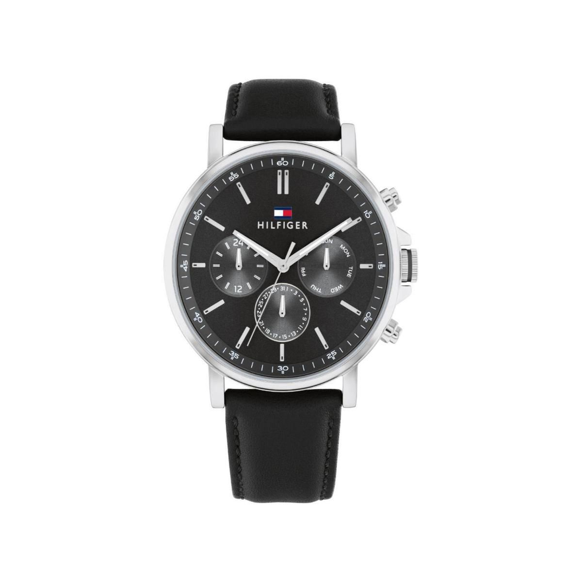 TOMMY HILFIGER - Reloj Tommy Hilfiger Hombre 1710586 . Reloj Cuero Negro