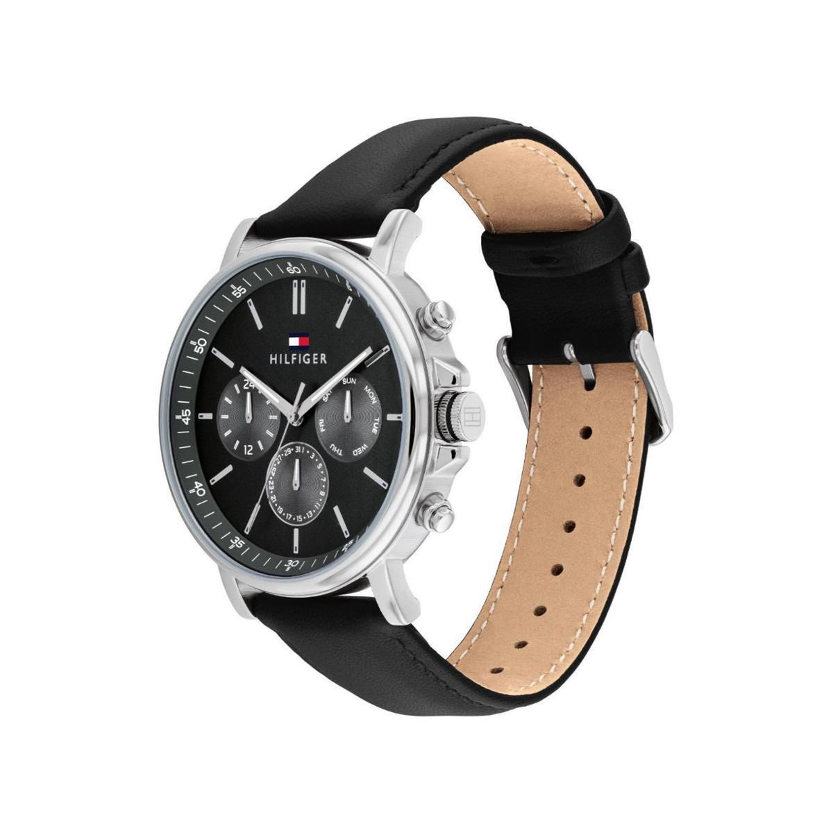 TOMMY HILFIGER - Reloj Tommy Hilfiger Hombre 1710586 . Reloj Cuero Negro