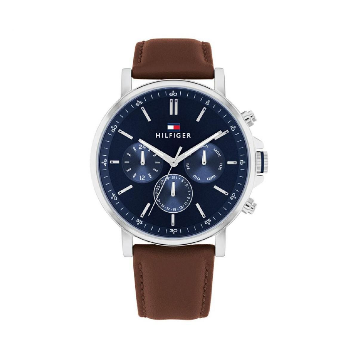 TOMMY HILFIGER - Reloj Tommy Hilfiger Hombre 1710585 . Reloj Cuero Marrón