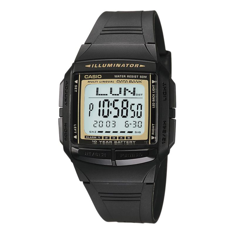 CASIO - Reloj Casio para Hombre Databank . Reloj digital Resina Negro
