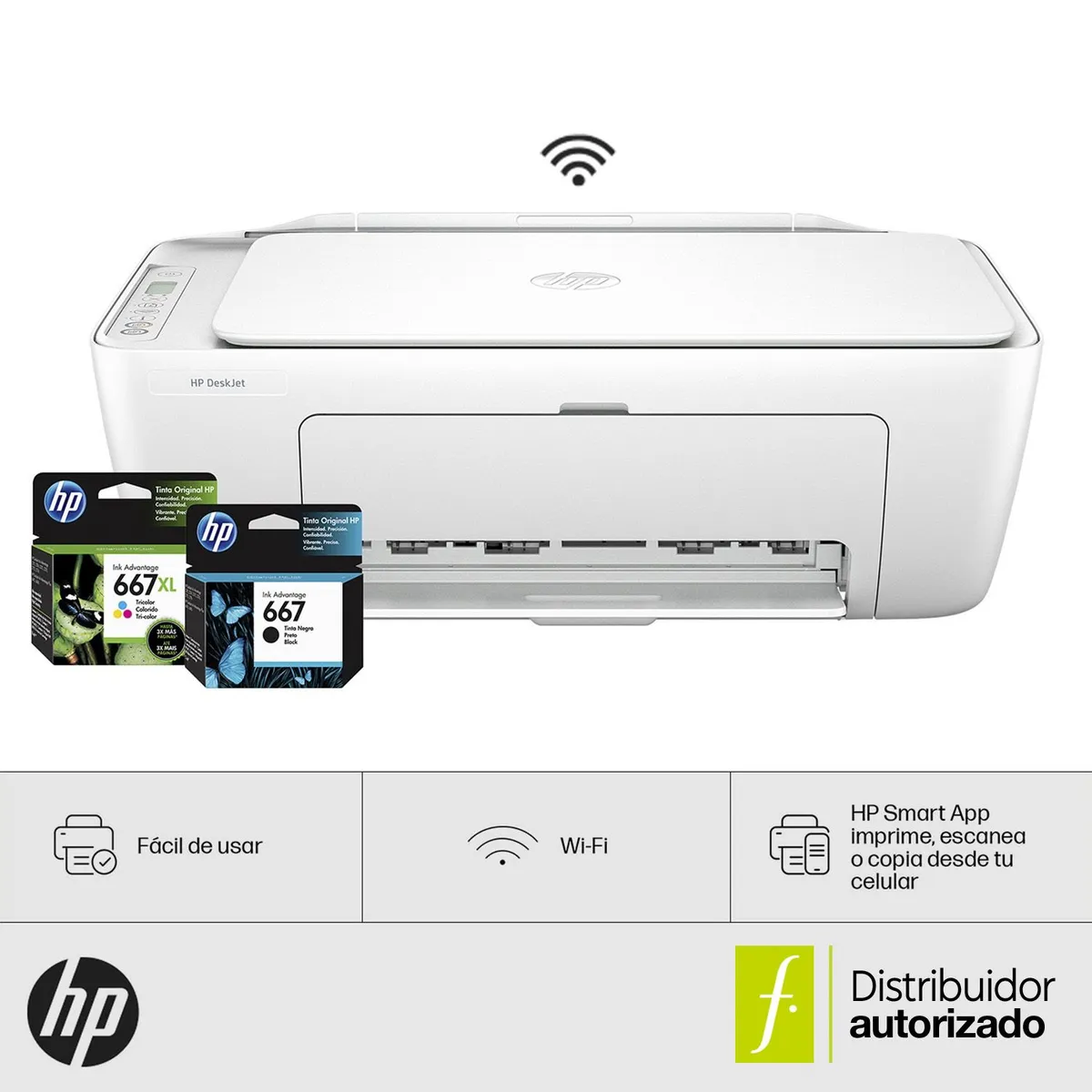 HP - Impresora multifuncional HP Desk Jet Ink Advantage 2875 | a Color | Compatible con Windows | Escaner y Copiadora