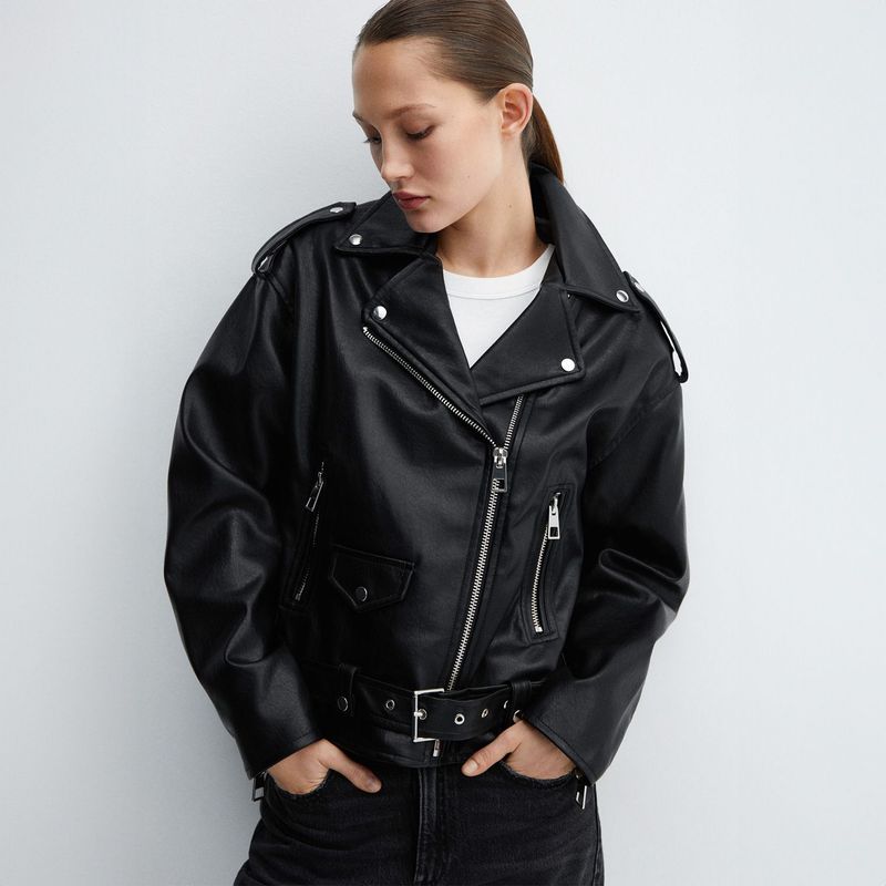 MANGO - Chaqueta Mujer Tipo biker MANGO
